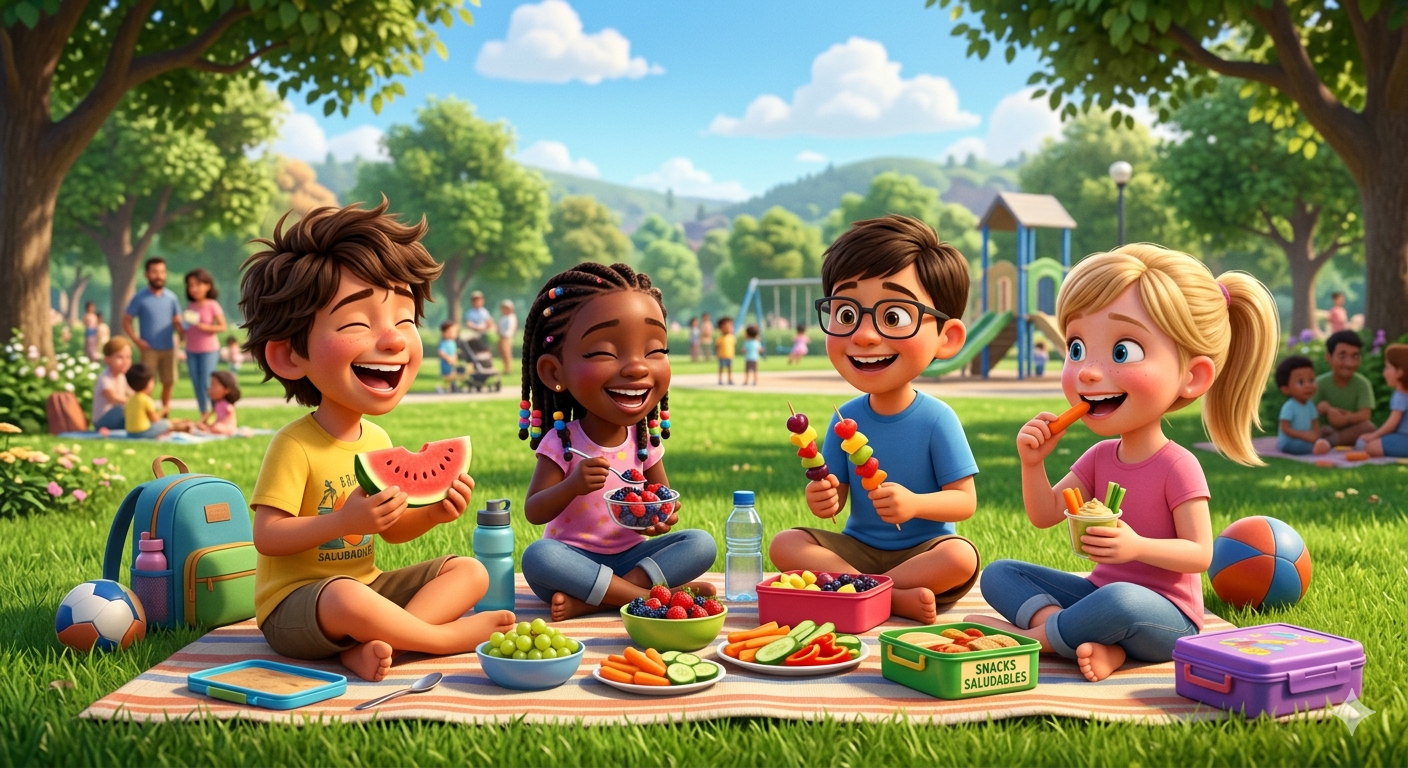 Snacks Saludables y Divertidos para Niños en Vacaciones